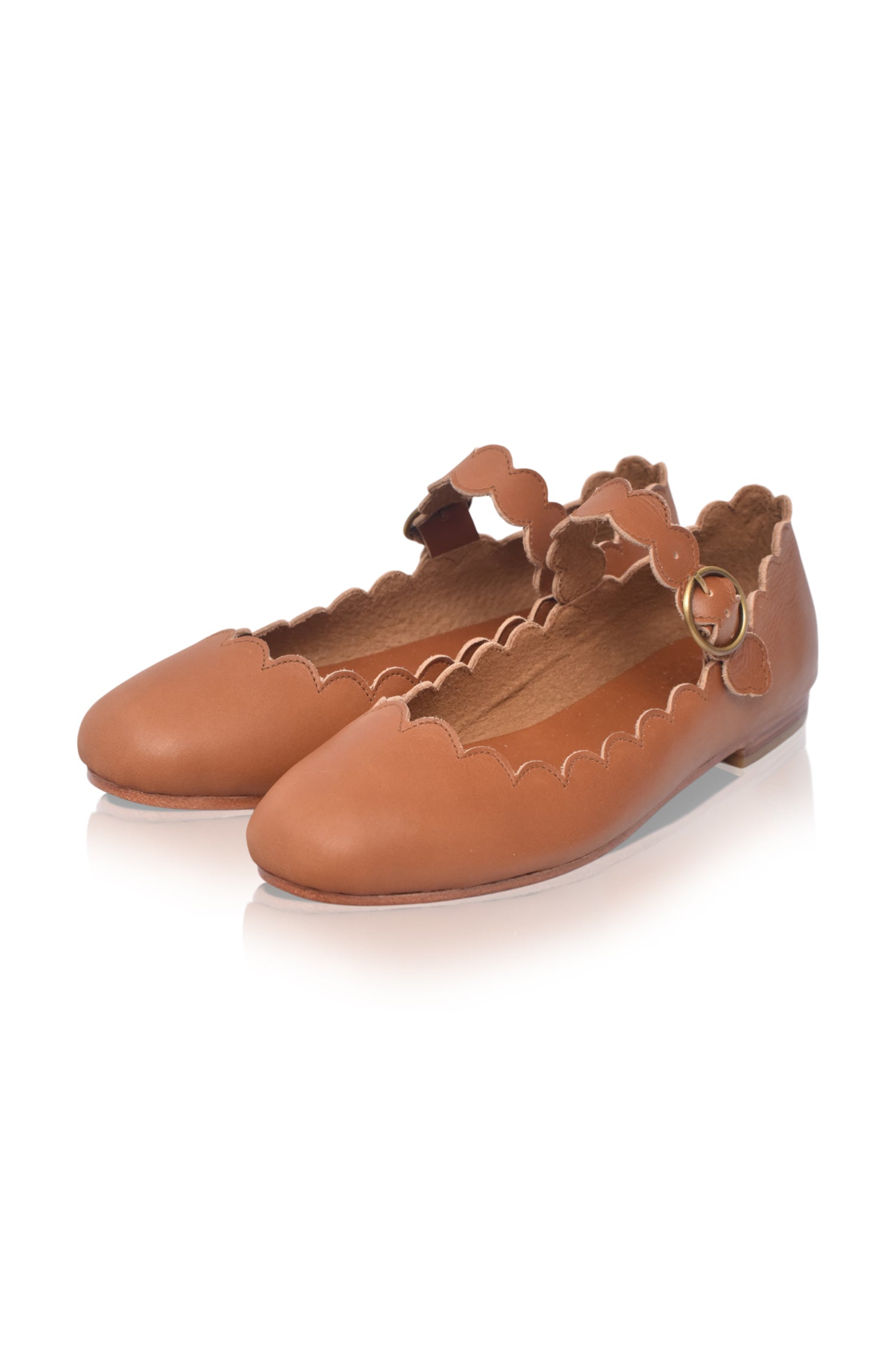 Mia Rosa Leather Ballet Flats by Bali ELF