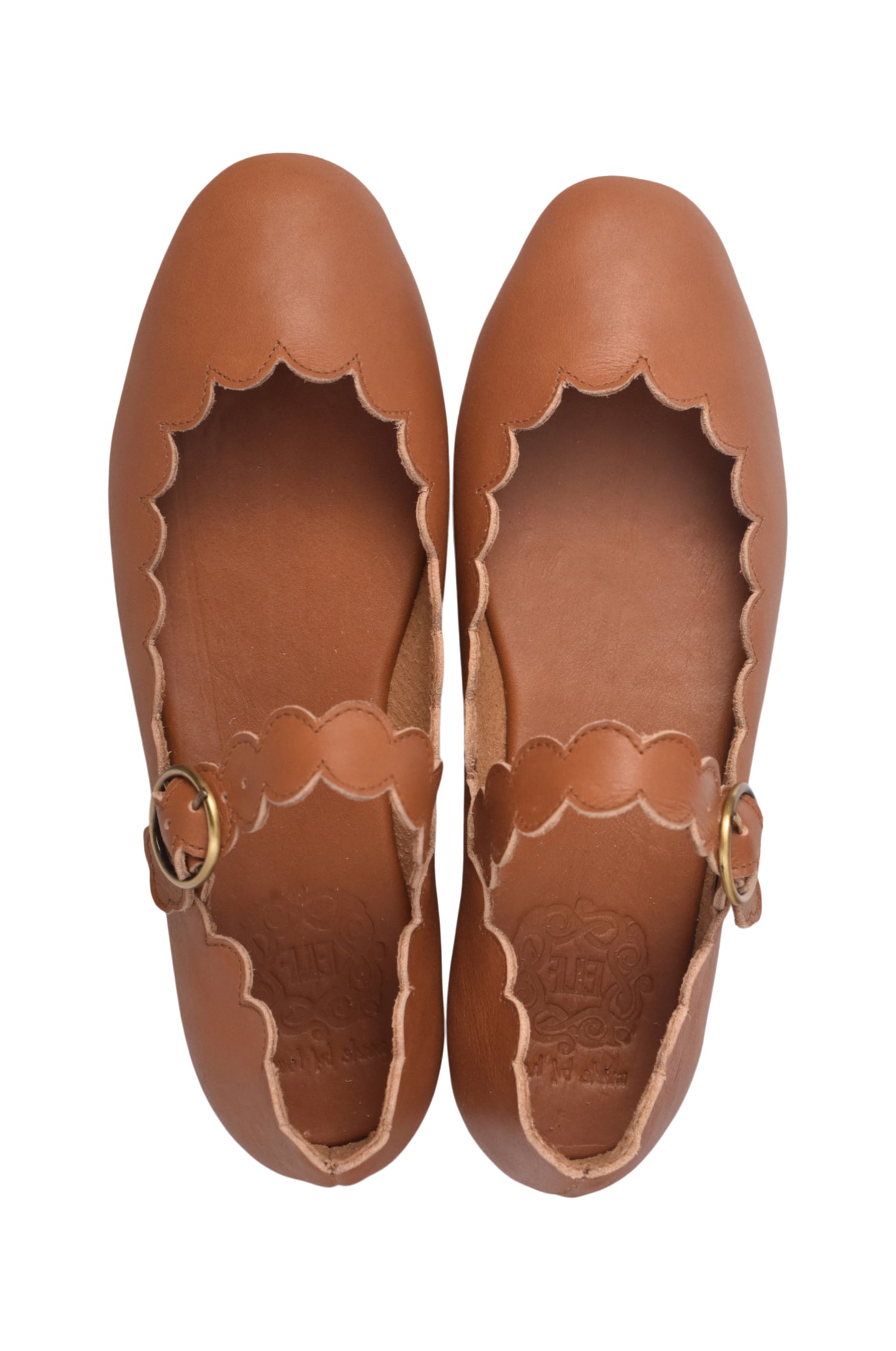 Mia Rosa Leather Ballet Flats by Bali ELF