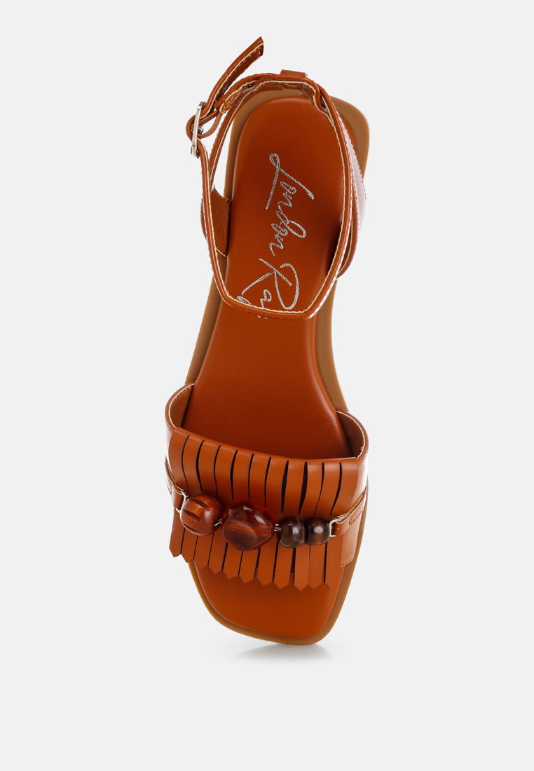 Morgine Beaded Flat Sandals