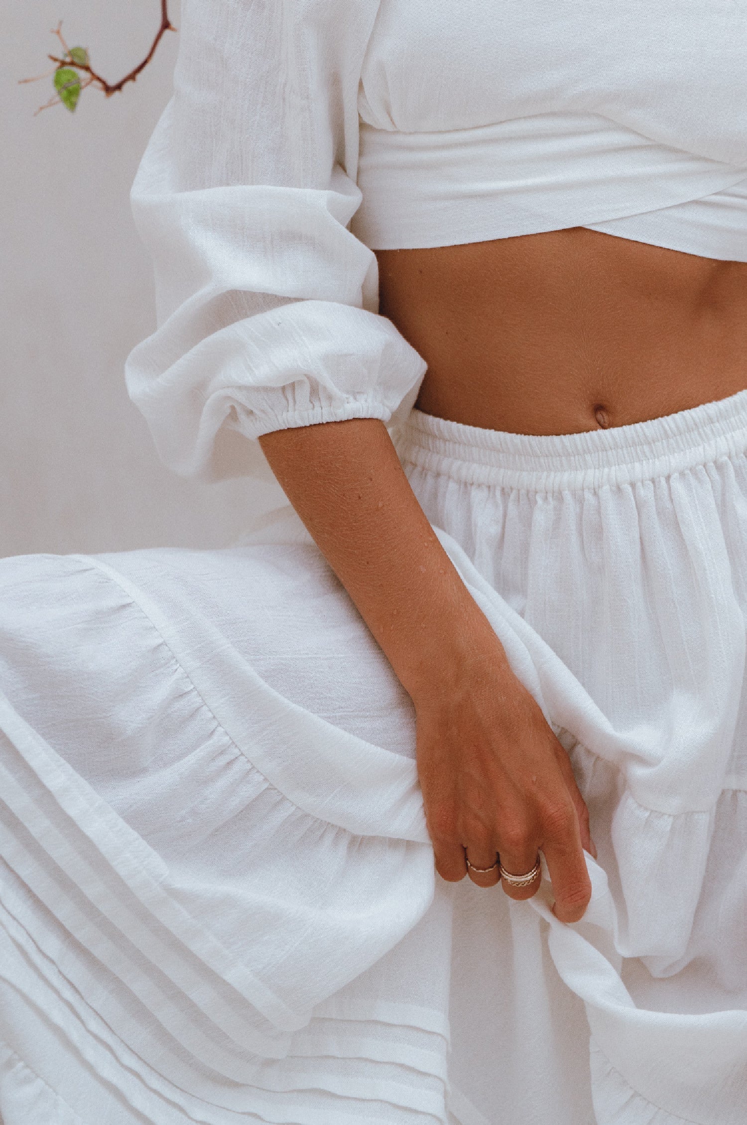 Mumbai Maxi Linen Skirt by Bali Lane