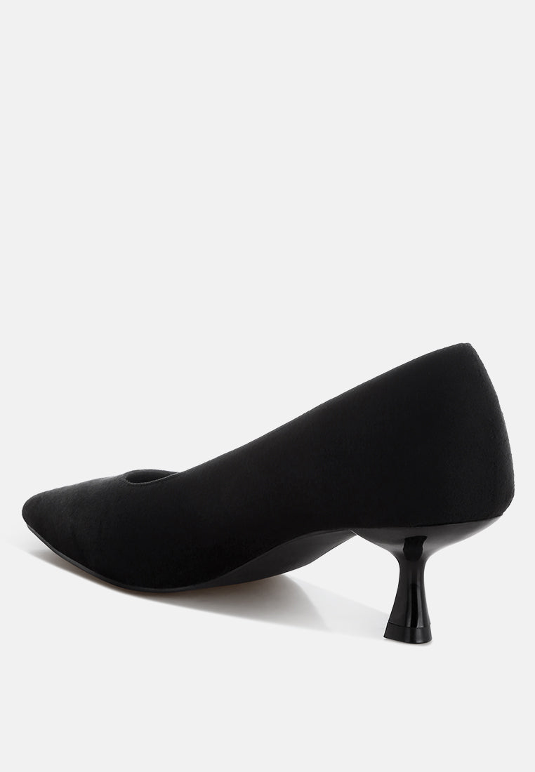 Nivara Pointy Toe Kitten Heels