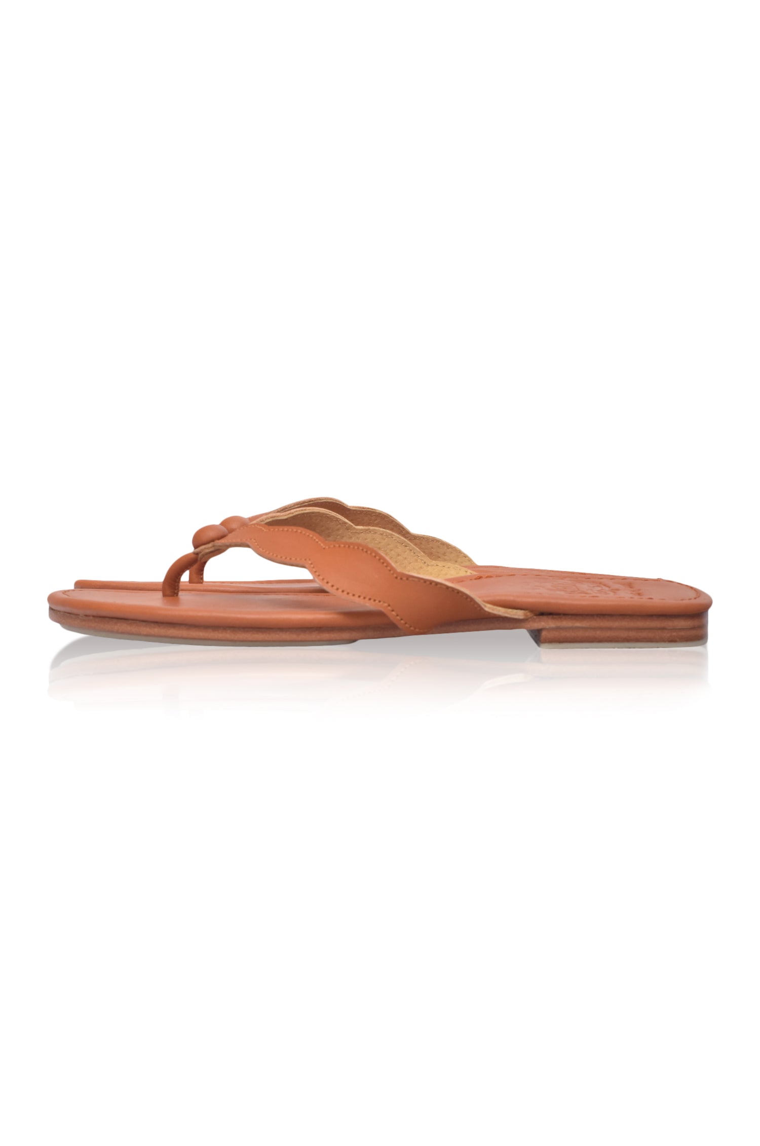 Nuvola Thong Leather Slides by Bali ELF