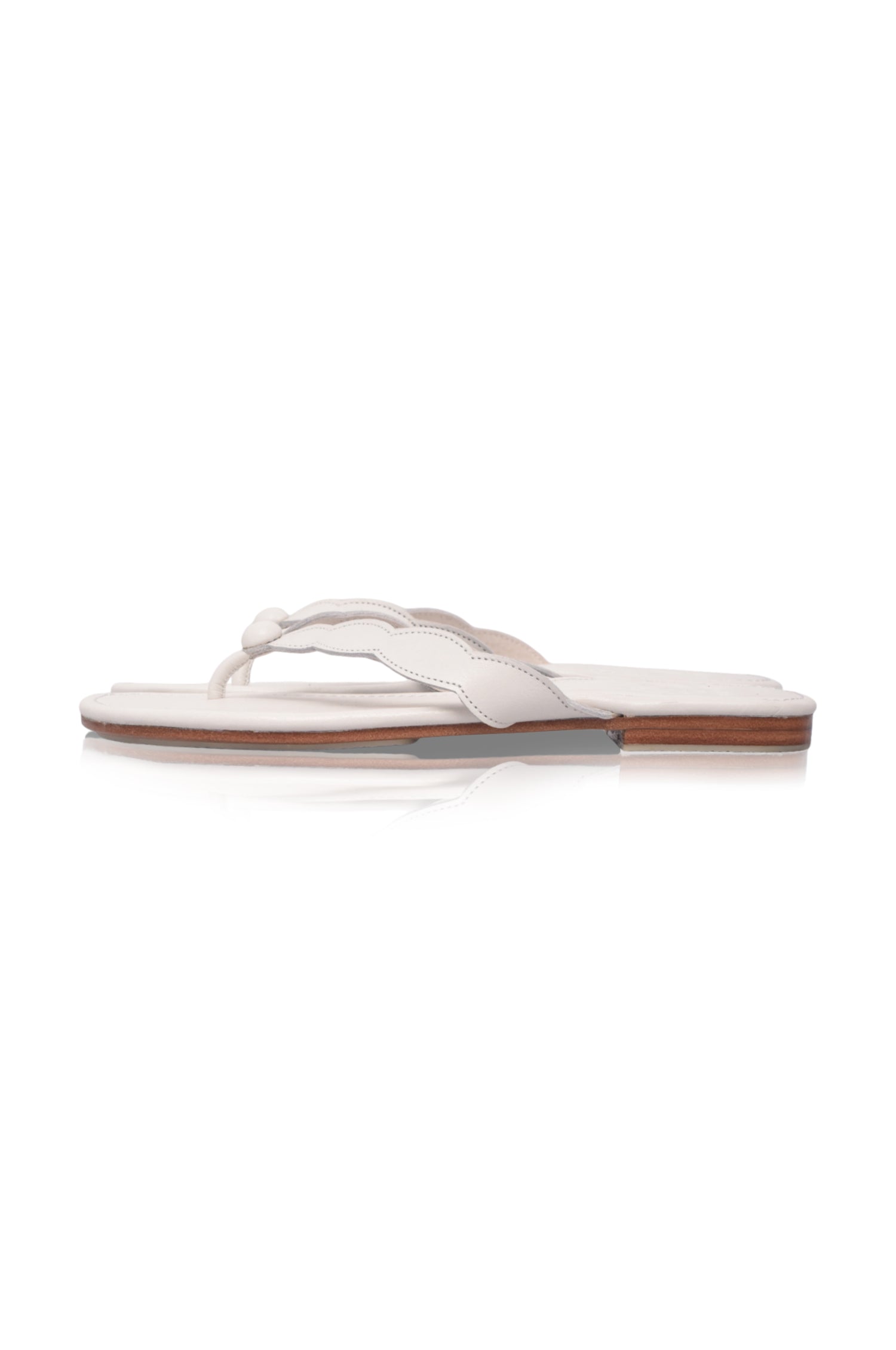 Nuvola Thong Leather Slides by Bali ELF