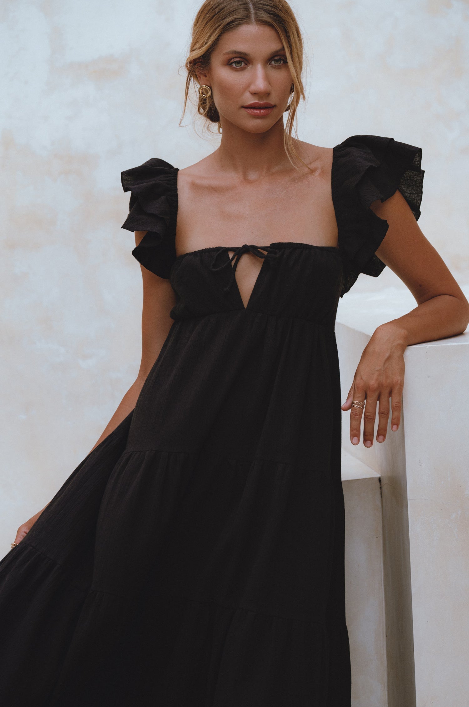 Nymph Bohemian Linen Maxi Dress by Bali ELF