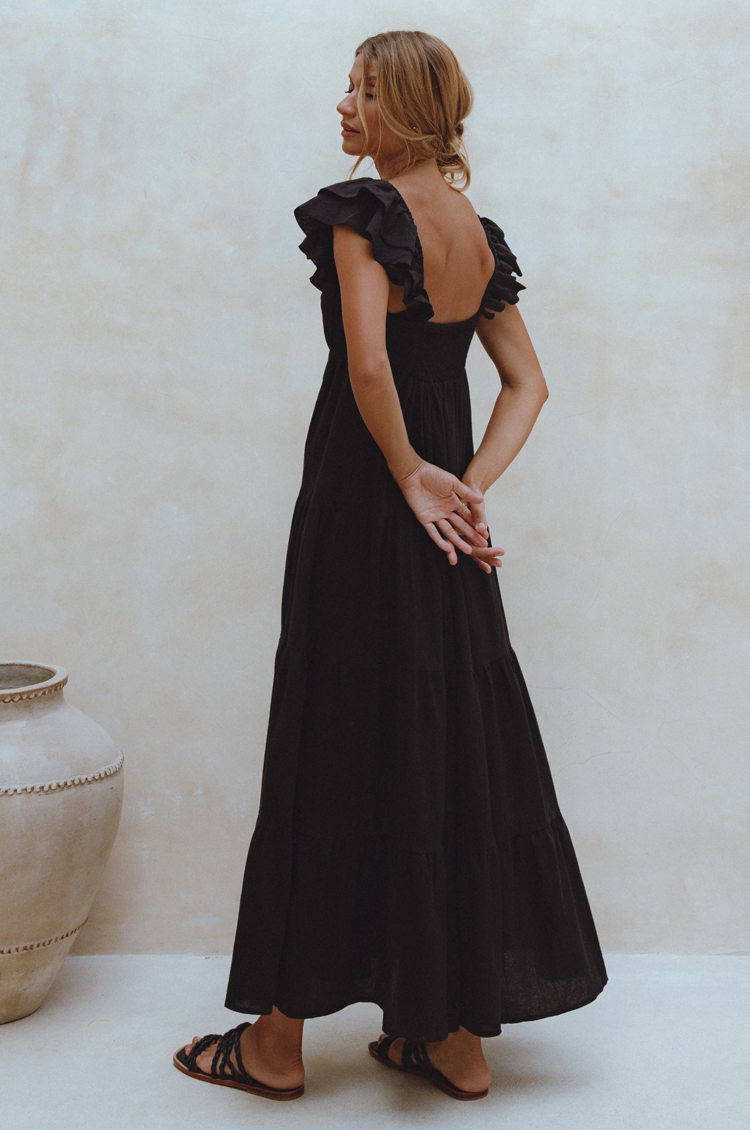 Nymph Bohemian Linen Maxi Dress by Bali ELF
