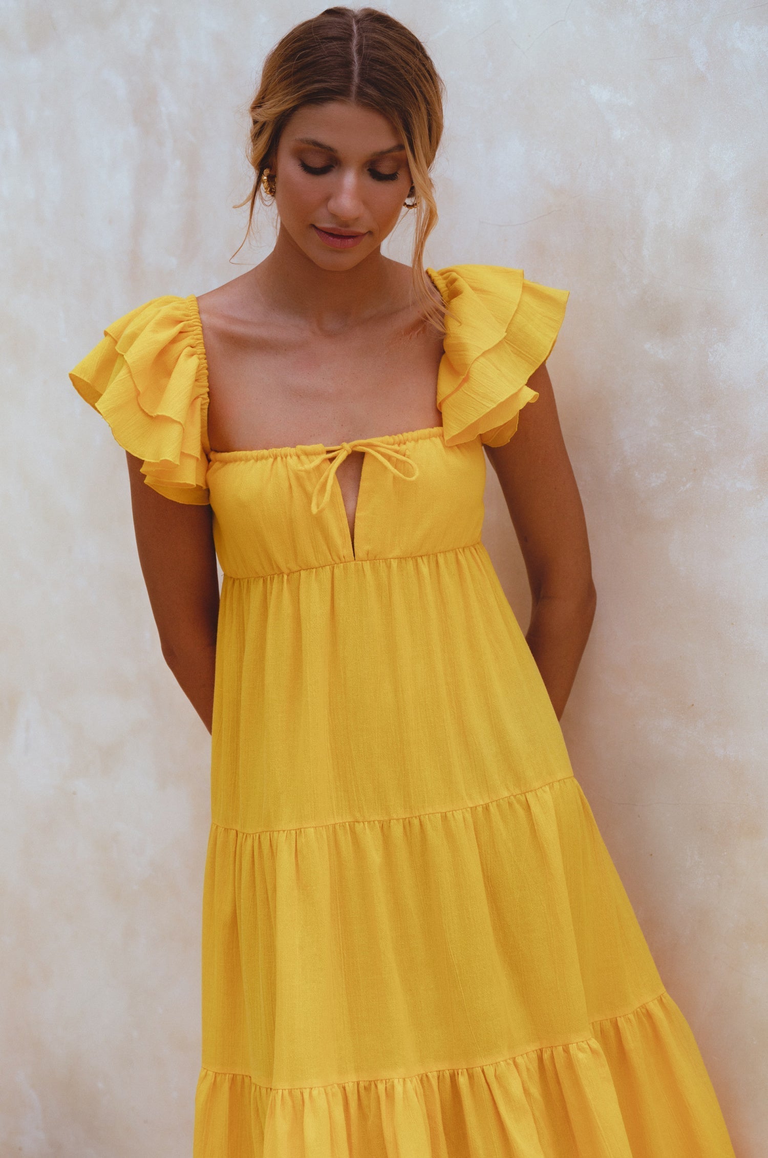 Nymph Bohemian Linen Maxi Dress by Bali ELF