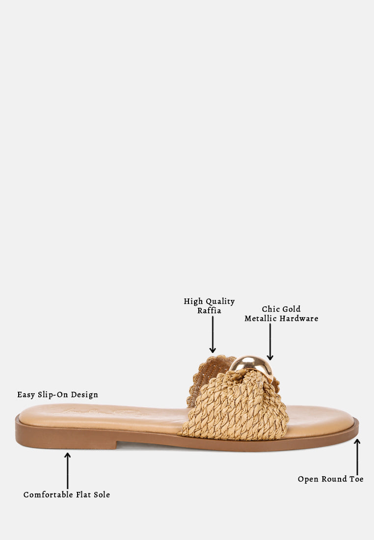Onawa Woven Strap Slip on Flats