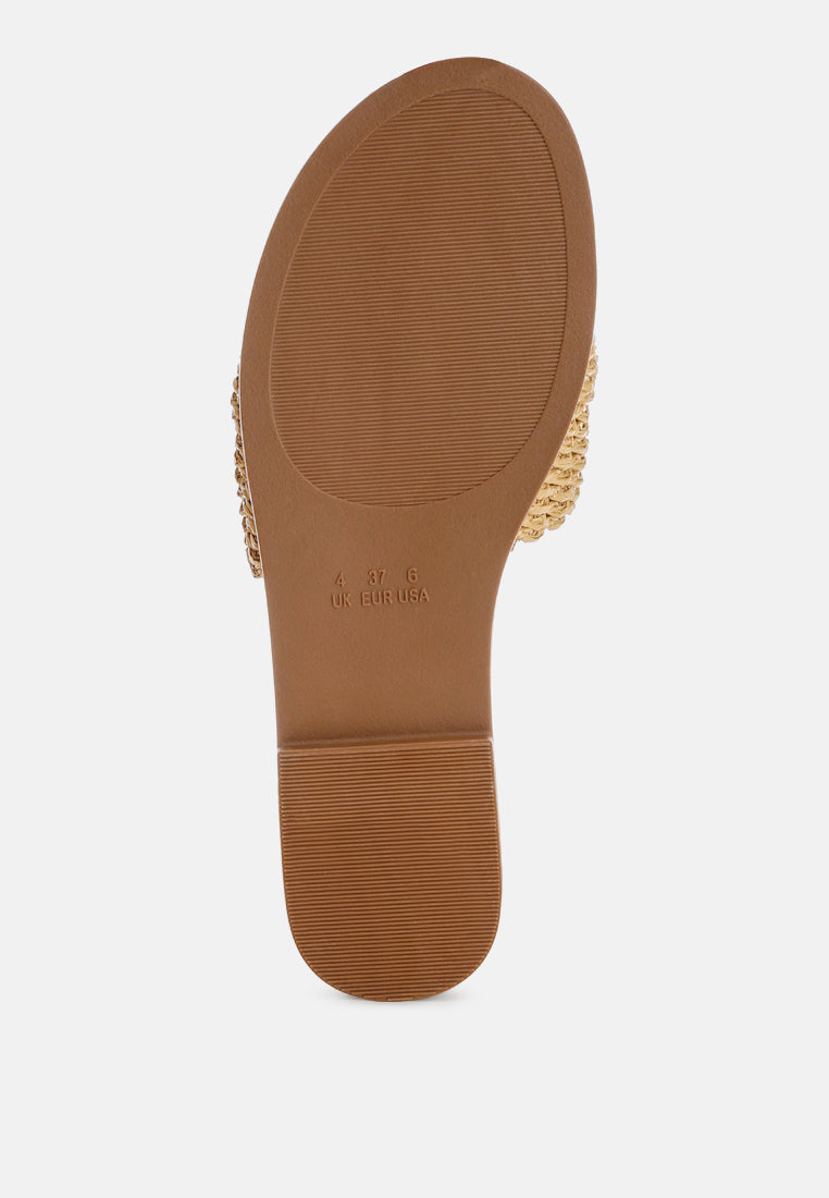 Onawa Woven Strap Slip on Flats