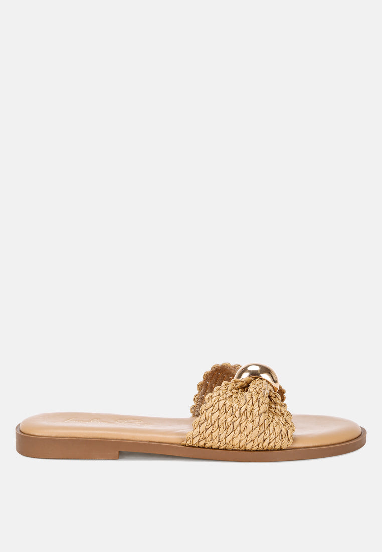Onawa Woven Strap Slip on Flats