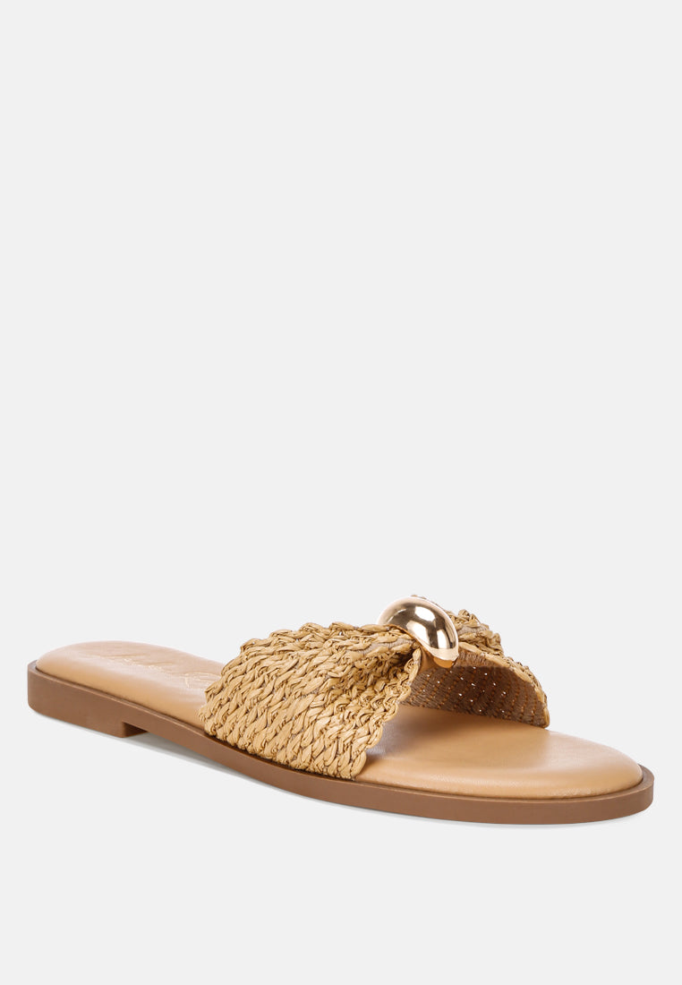 Onawa Woven Strap Slip on Flats