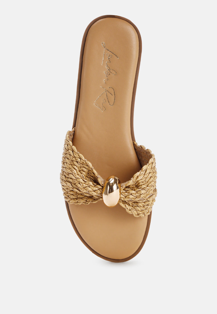 Onawa Woven Strap Slip on Flats