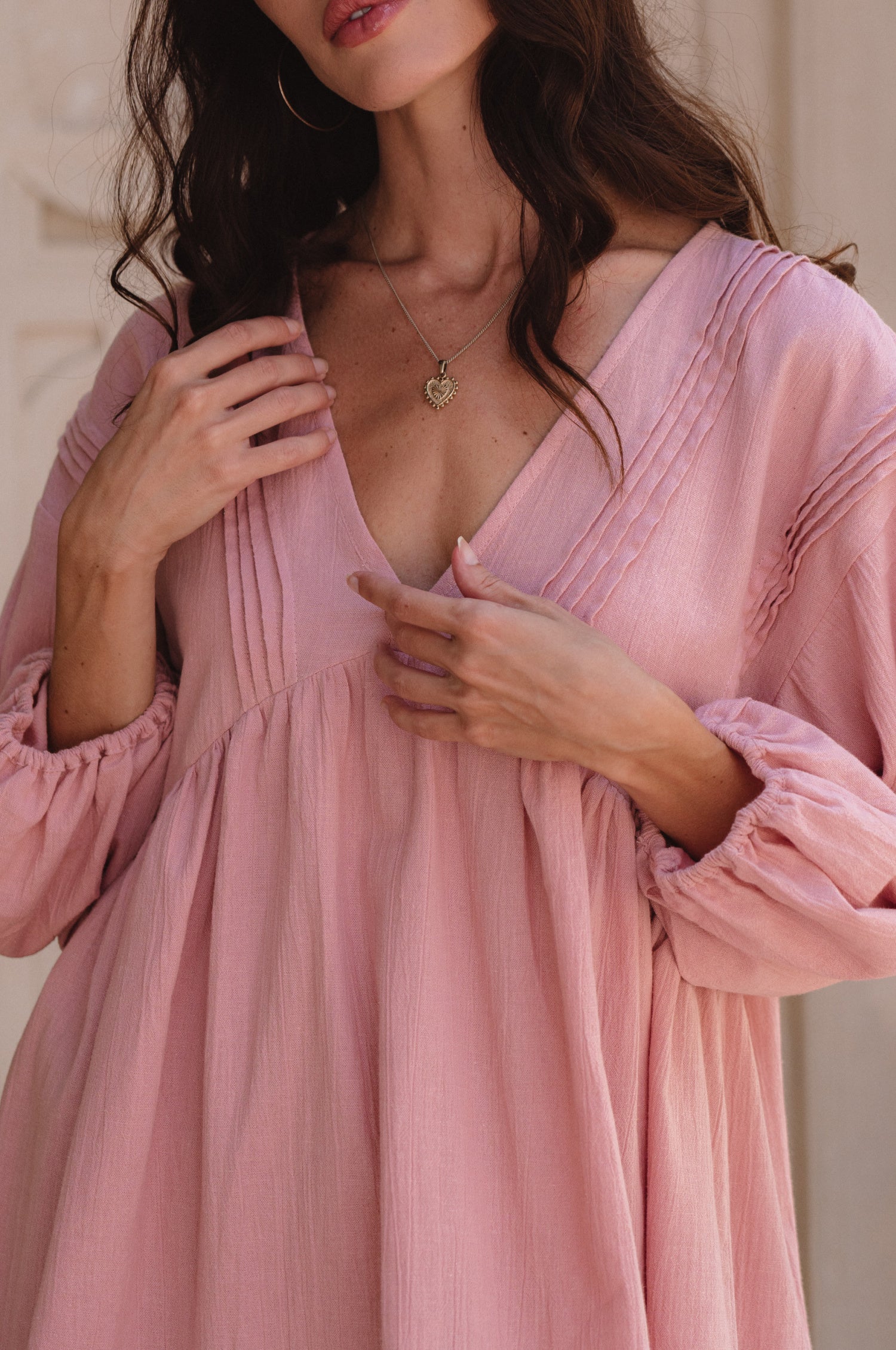 Palmira Handcrafted Linen Mini Dress by Bali Lane