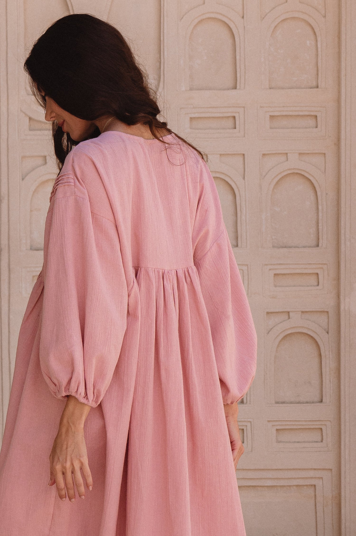 Palmira Handcrafted Linen Mini Dress by Bali Lane