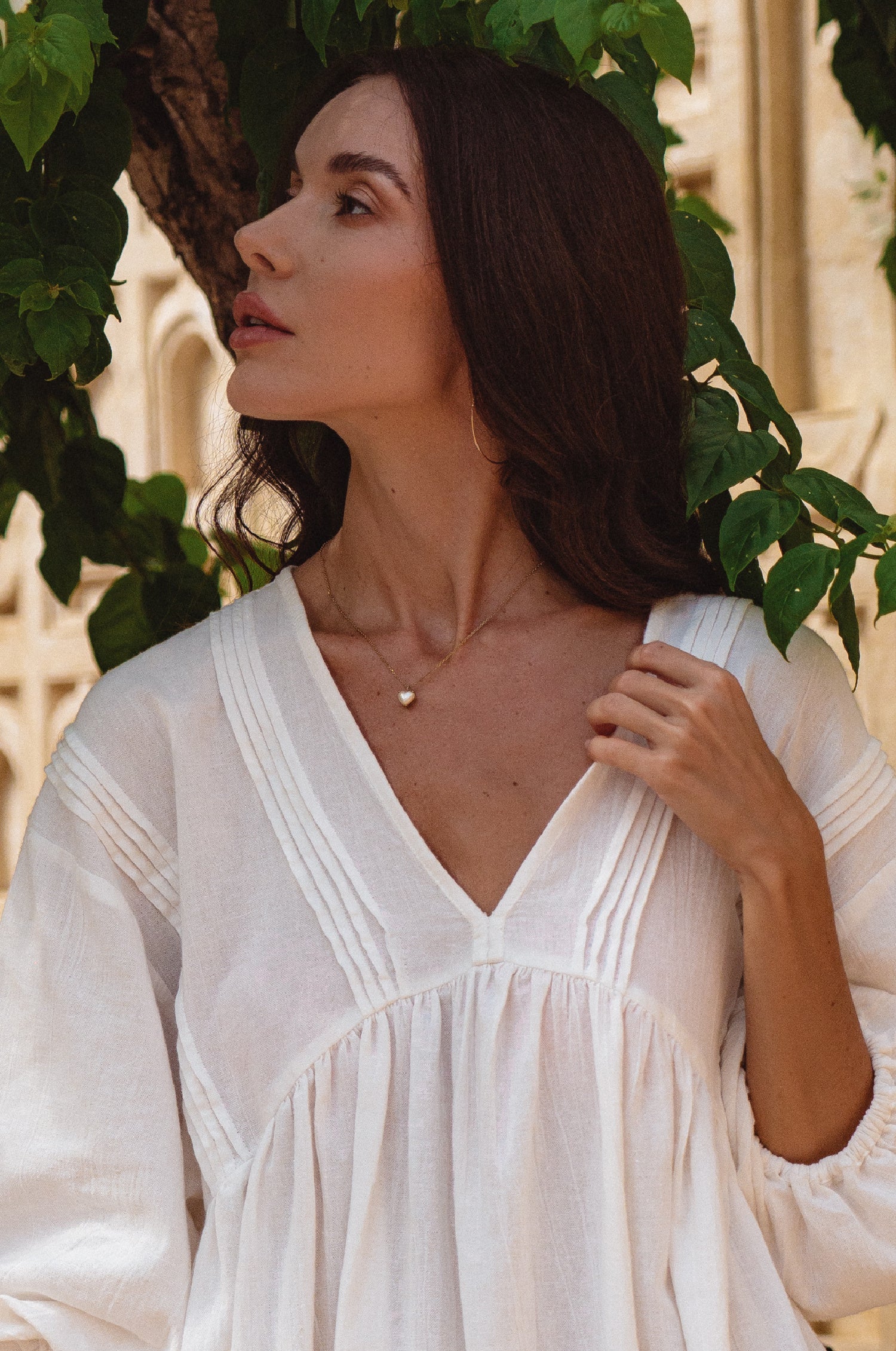 Palmira Handcrafted Linen Mini Dress by Bali Lane