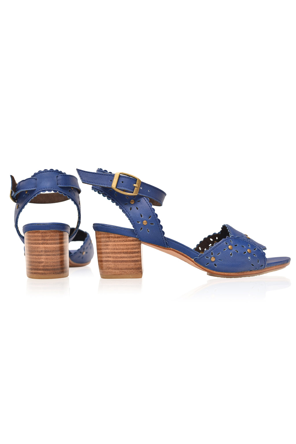 Paloma Leather Heel Sandals by Bali ELF