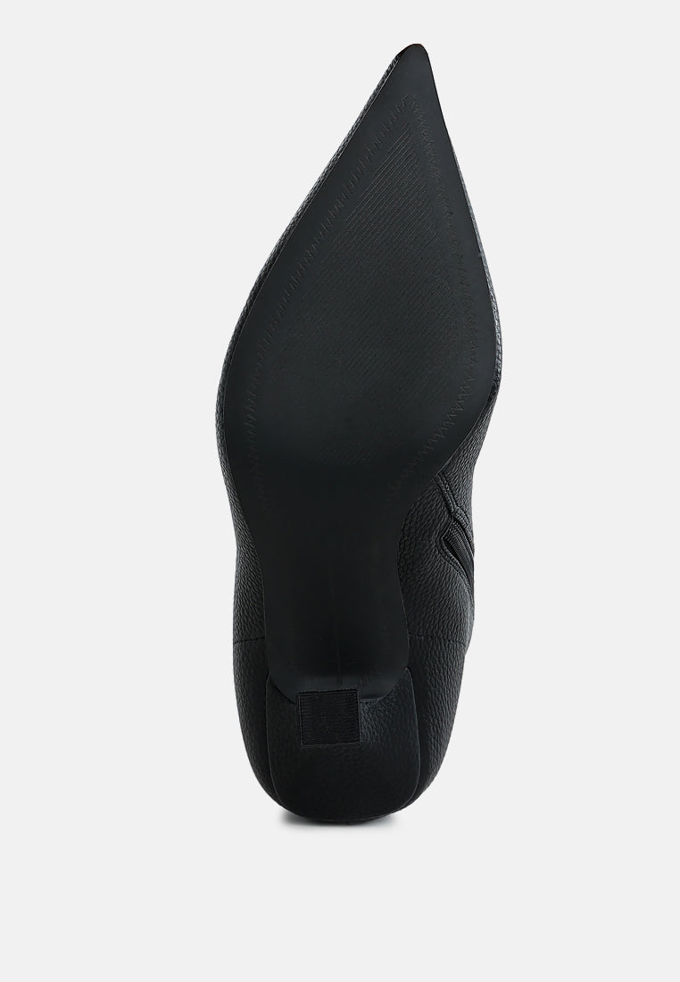 Pointed Toe Ankle Boots by MODE