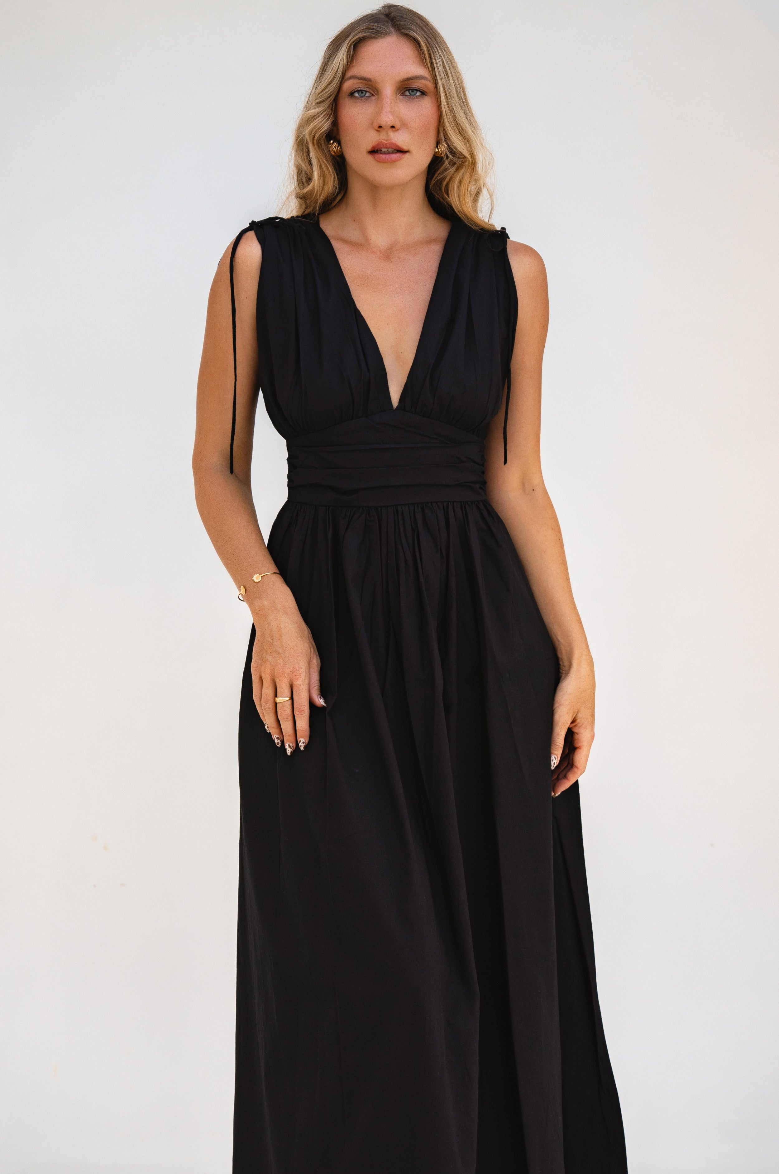 Rafina Goddess Cotton Maxi Dress by Bali ELF