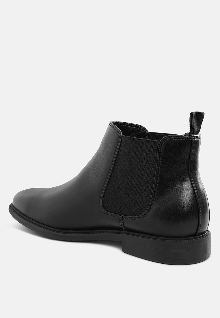 Men's Faux Leather Chelsea Boots by RAG