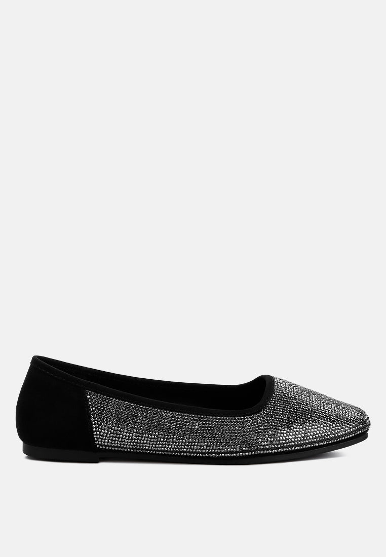 Shimmering Rhinestone Ballerinas by RAG