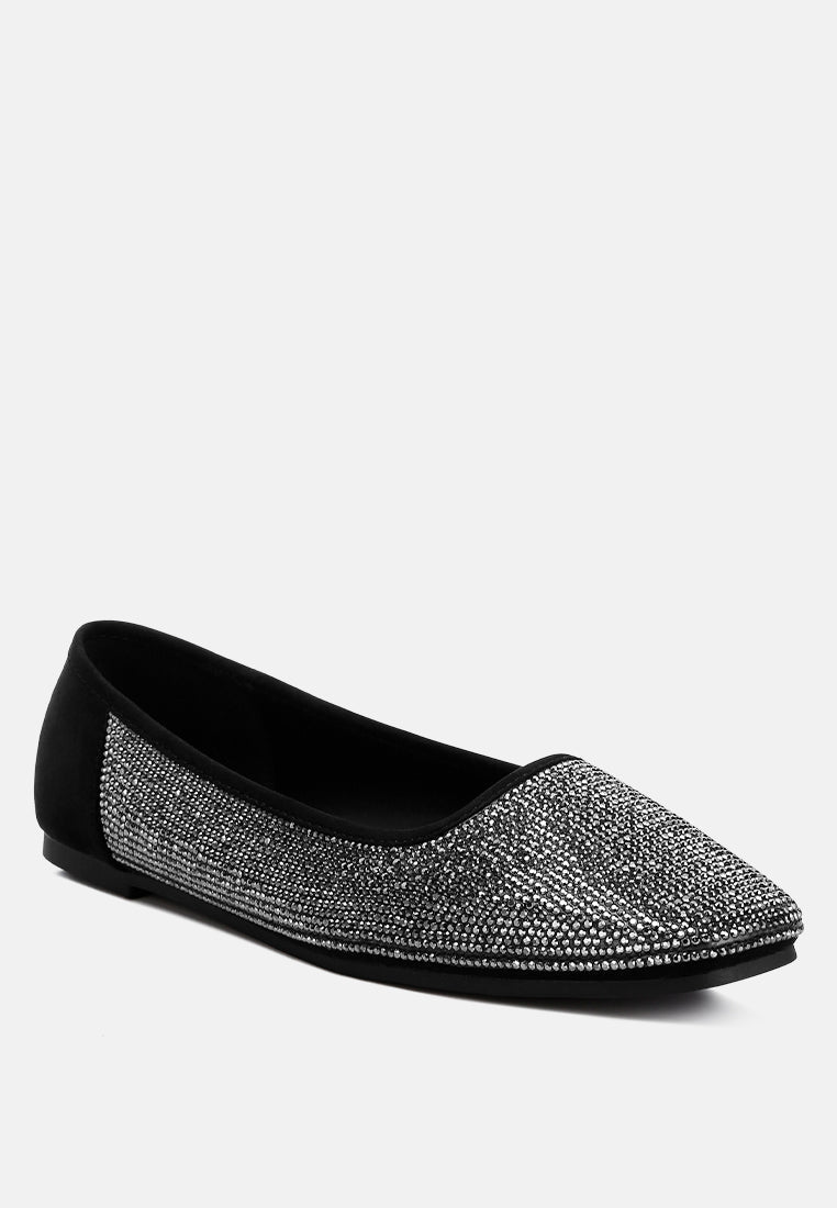 Shimmering Rhinestone Ballerinas by RAG