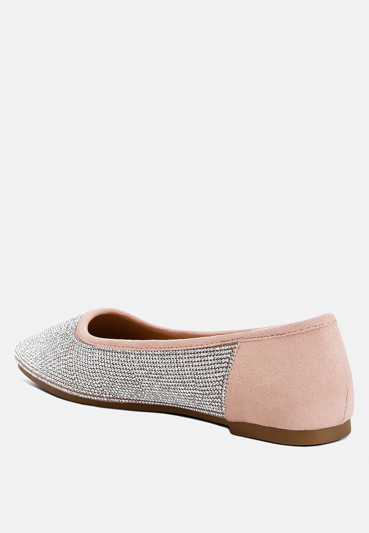 Shimmering Rhinestone Ballerinas by RAG