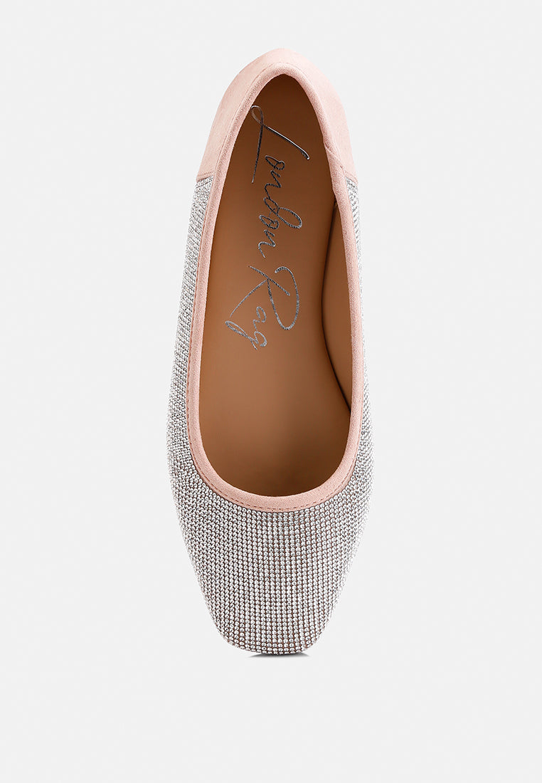 Shimmering Rhinestone Ballerinas by RAG