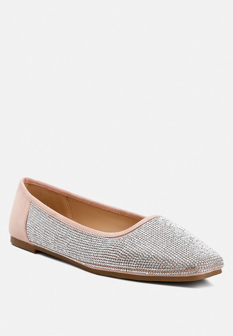 Shimmering Rhinestone Ballerinas by RAG
