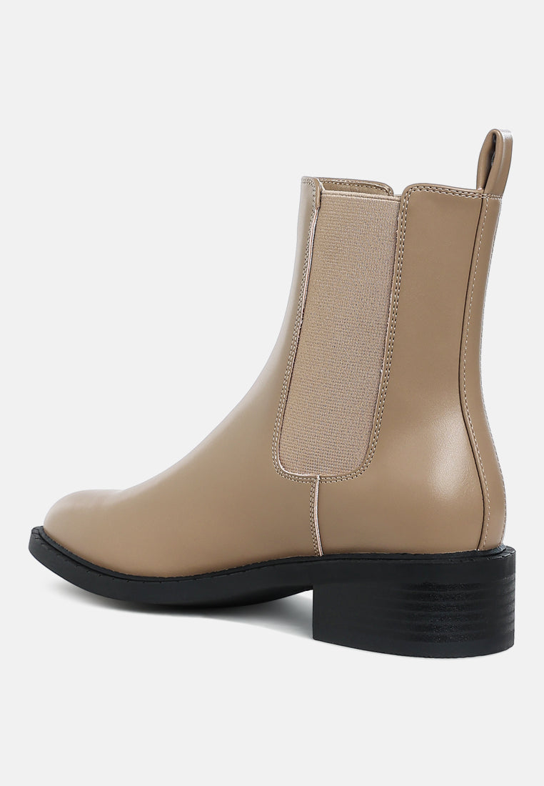 Stacked Heel Chelsea Boots by RAG