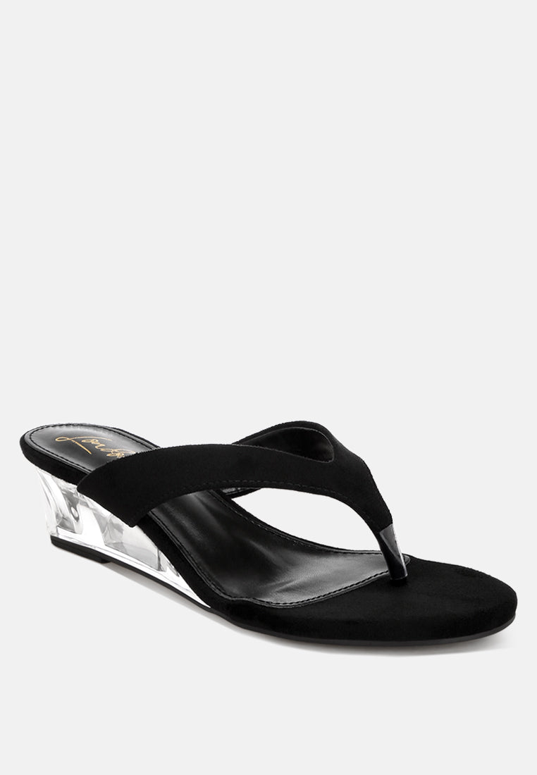 Zabila Transparent Wedge Heel Sandals