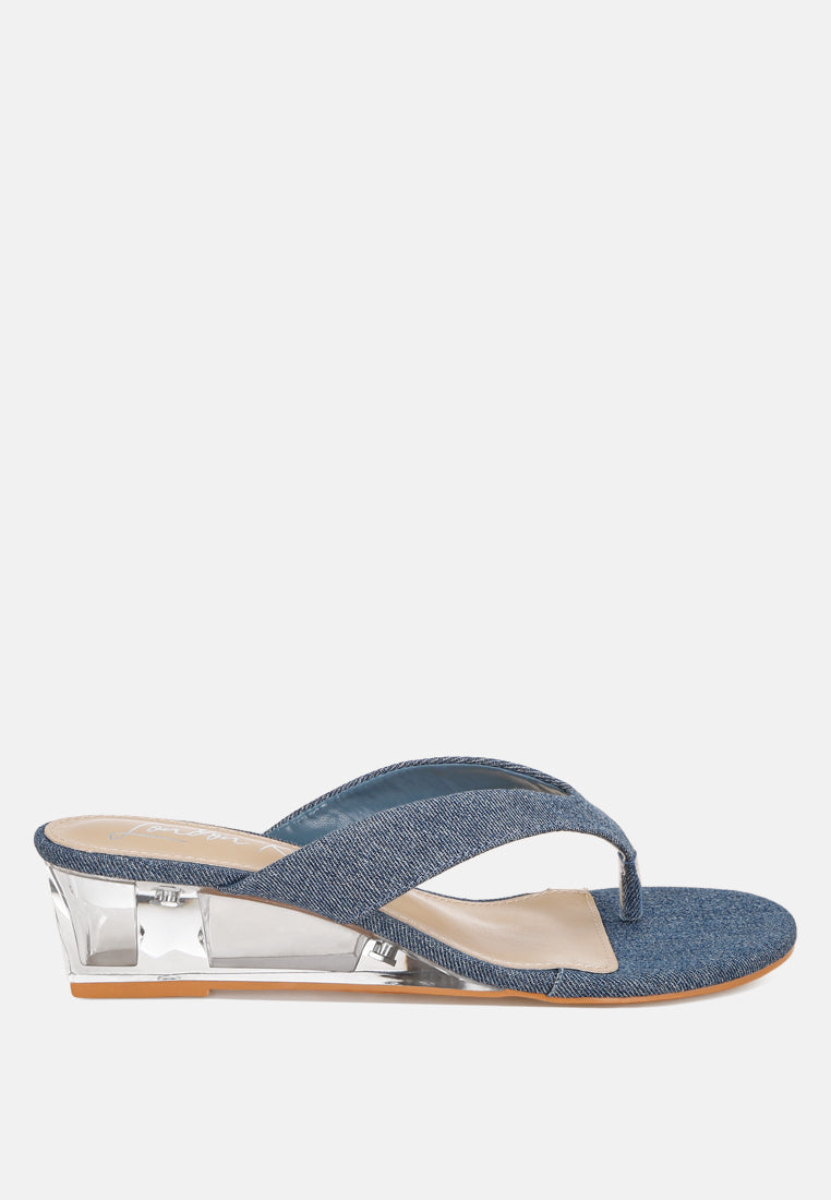 Zabila Transparent Wedge Heel Sandals