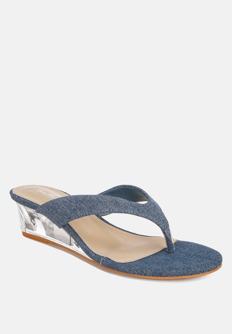 Zabila Transparent Wedge Heel Sandals