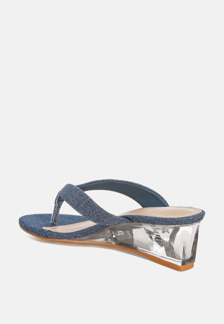 Zabila Transparent Wedge Heel Sandals