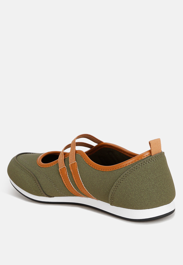 Sorin Elasticated Midfoot Strap Sneakers