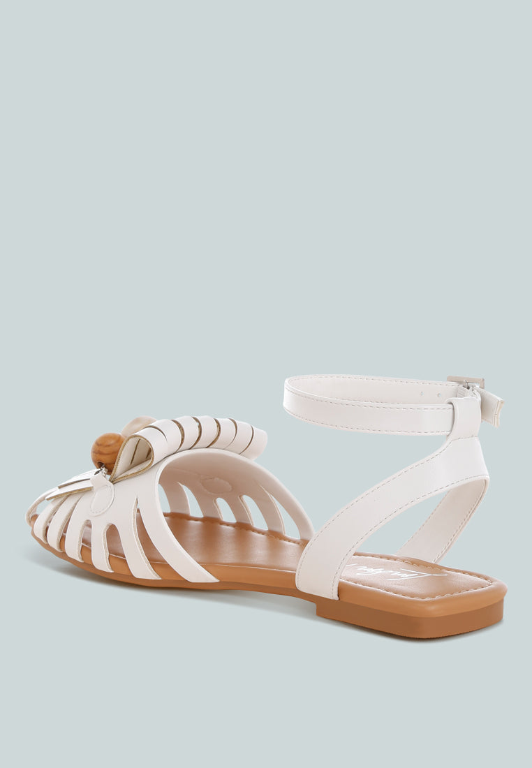 Saguara Cut Work Bead Embellished Flats