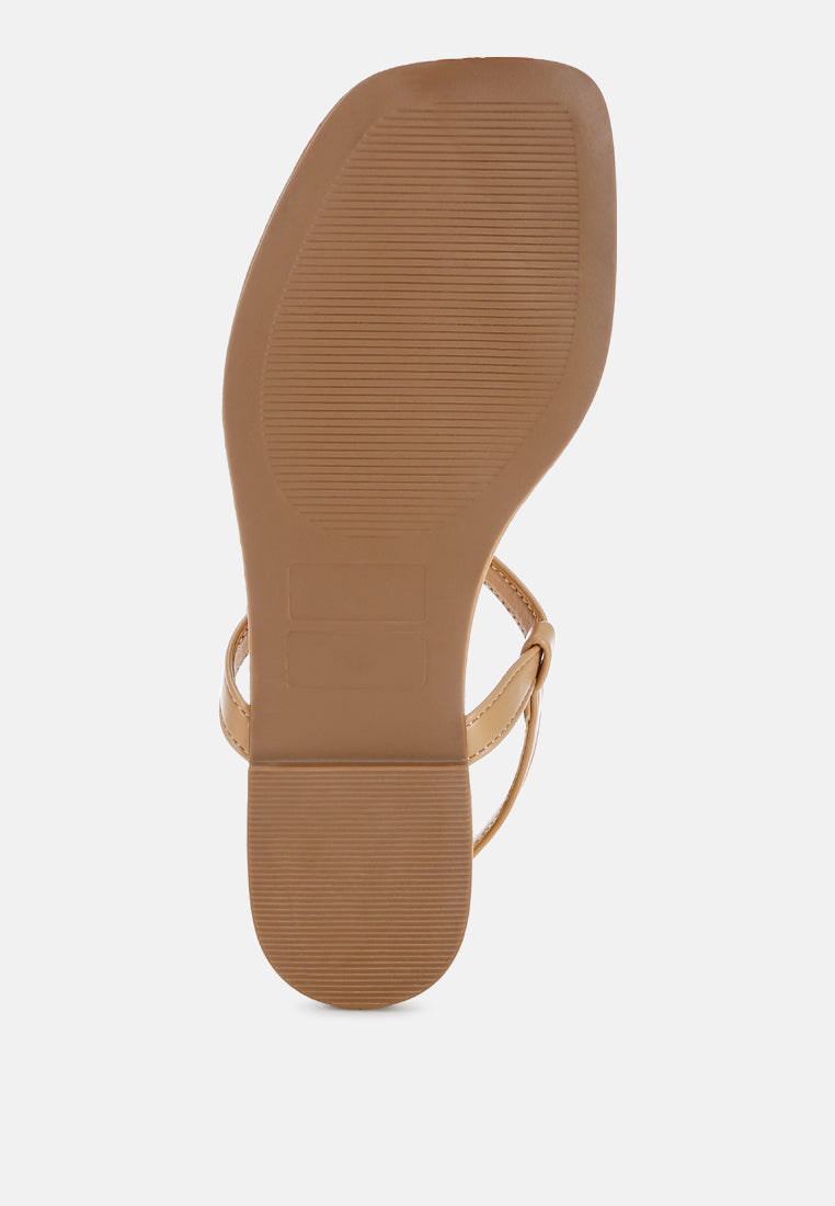 Salwa Floral Applique Thong Sandals
