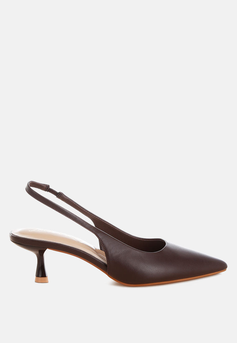 Shala Kitten Heel Slingbacks