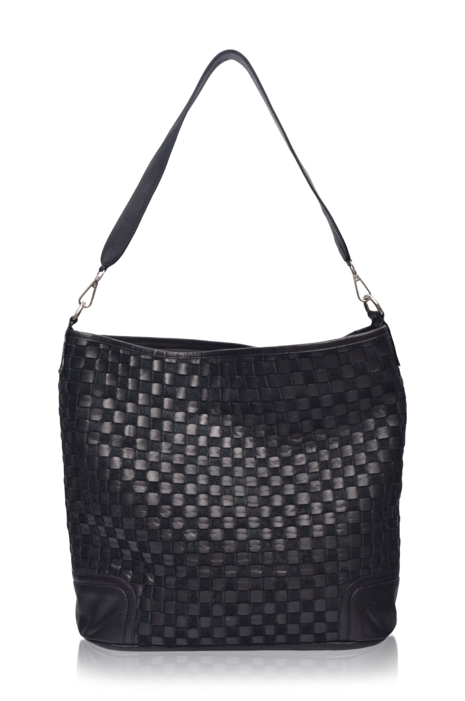 Soho Lane Woven Leather Shoulder Bag by Bali ELF