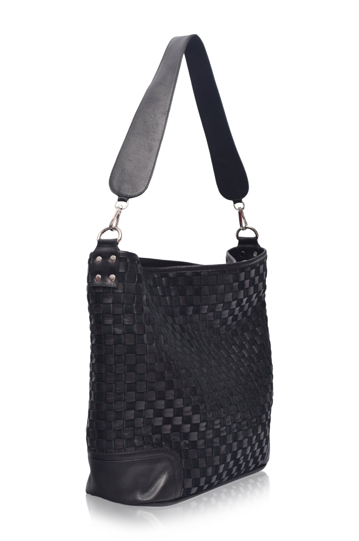 Soho Lane Woven Leather Shoulder Bag by Bali ELF