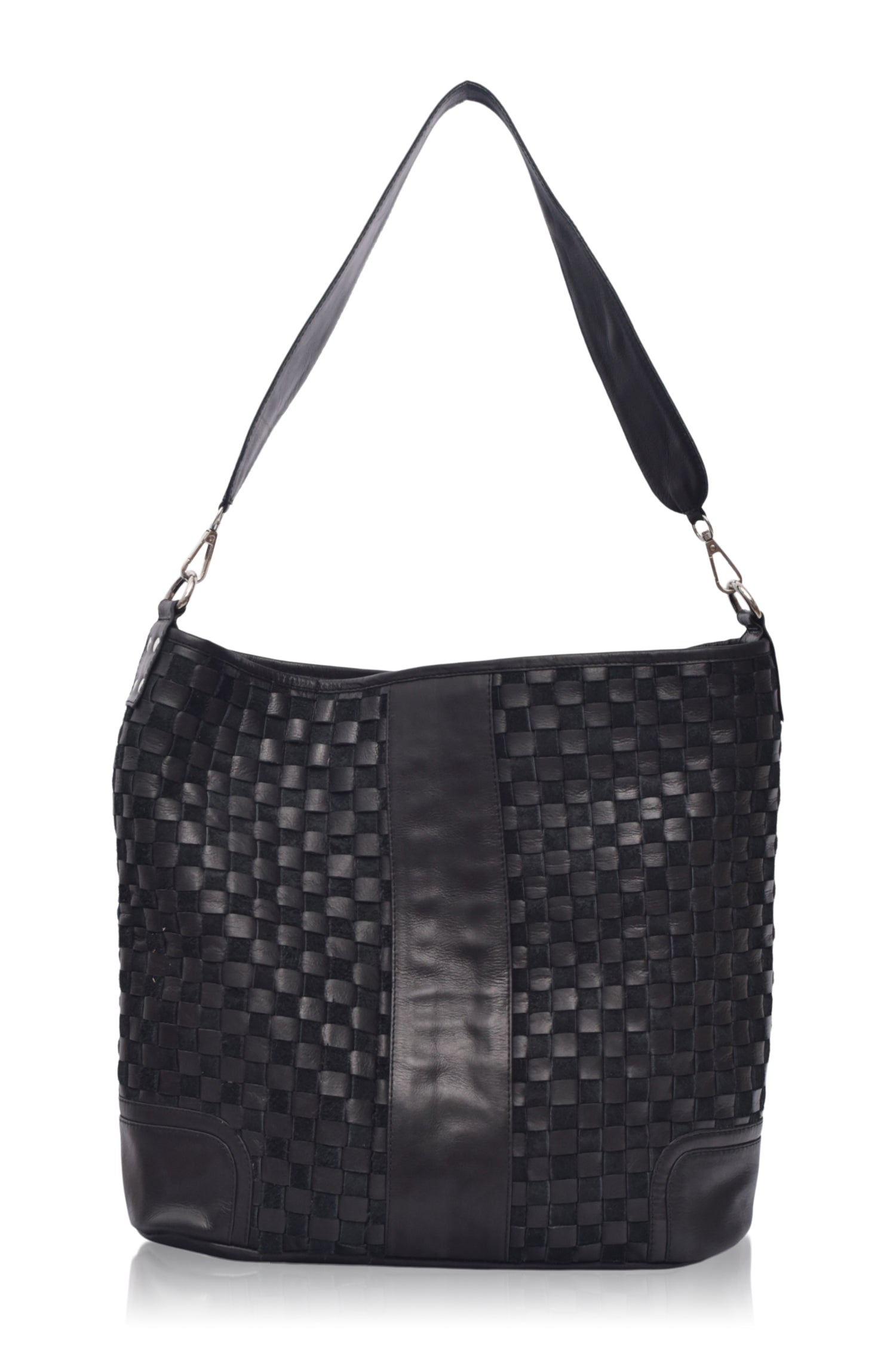 Soho Lane Woven Leather Shoulder Bag by Bali ELF