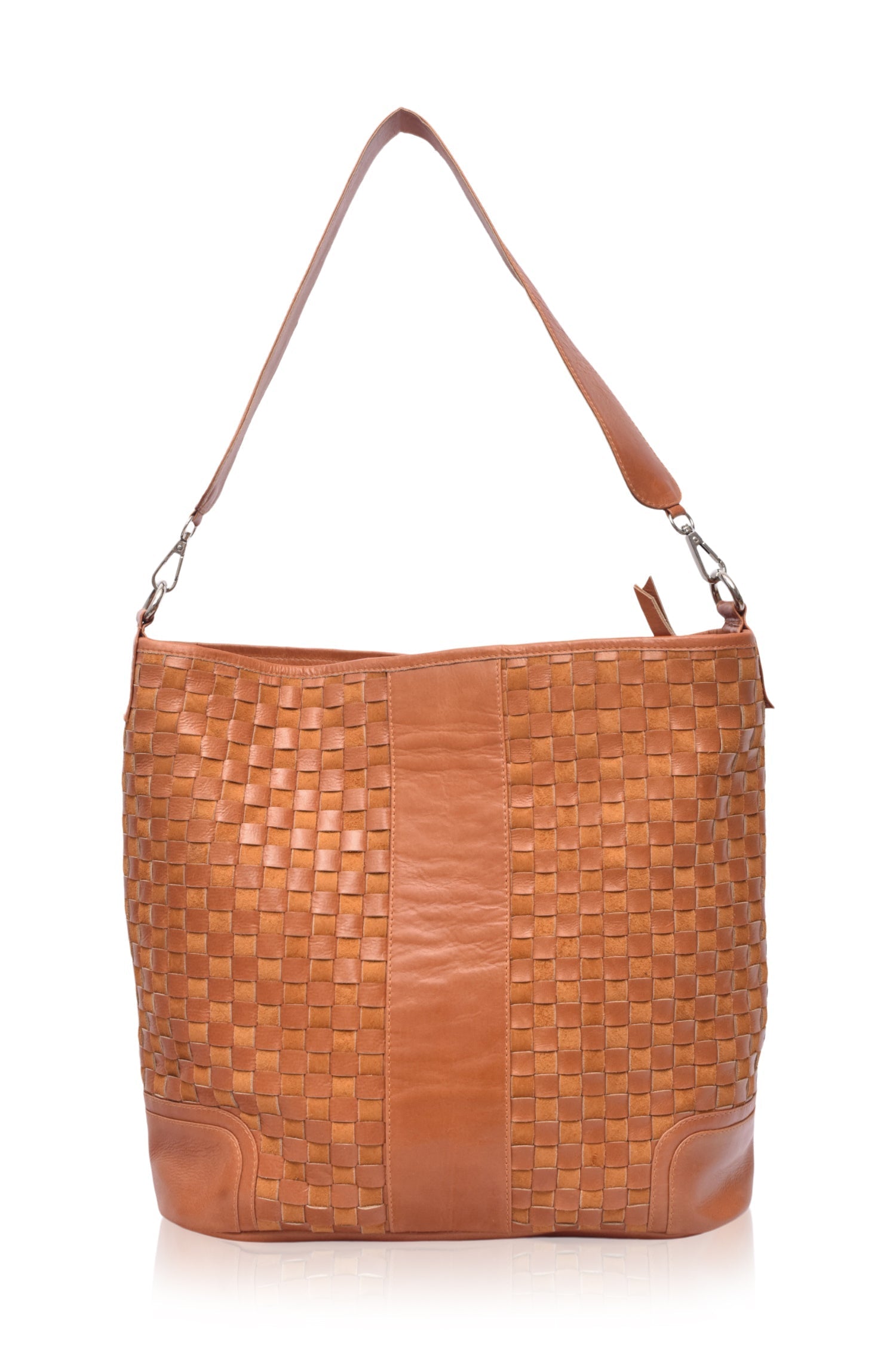 Soho Lane Woven Leather Shoulder Bag by Bali ELF