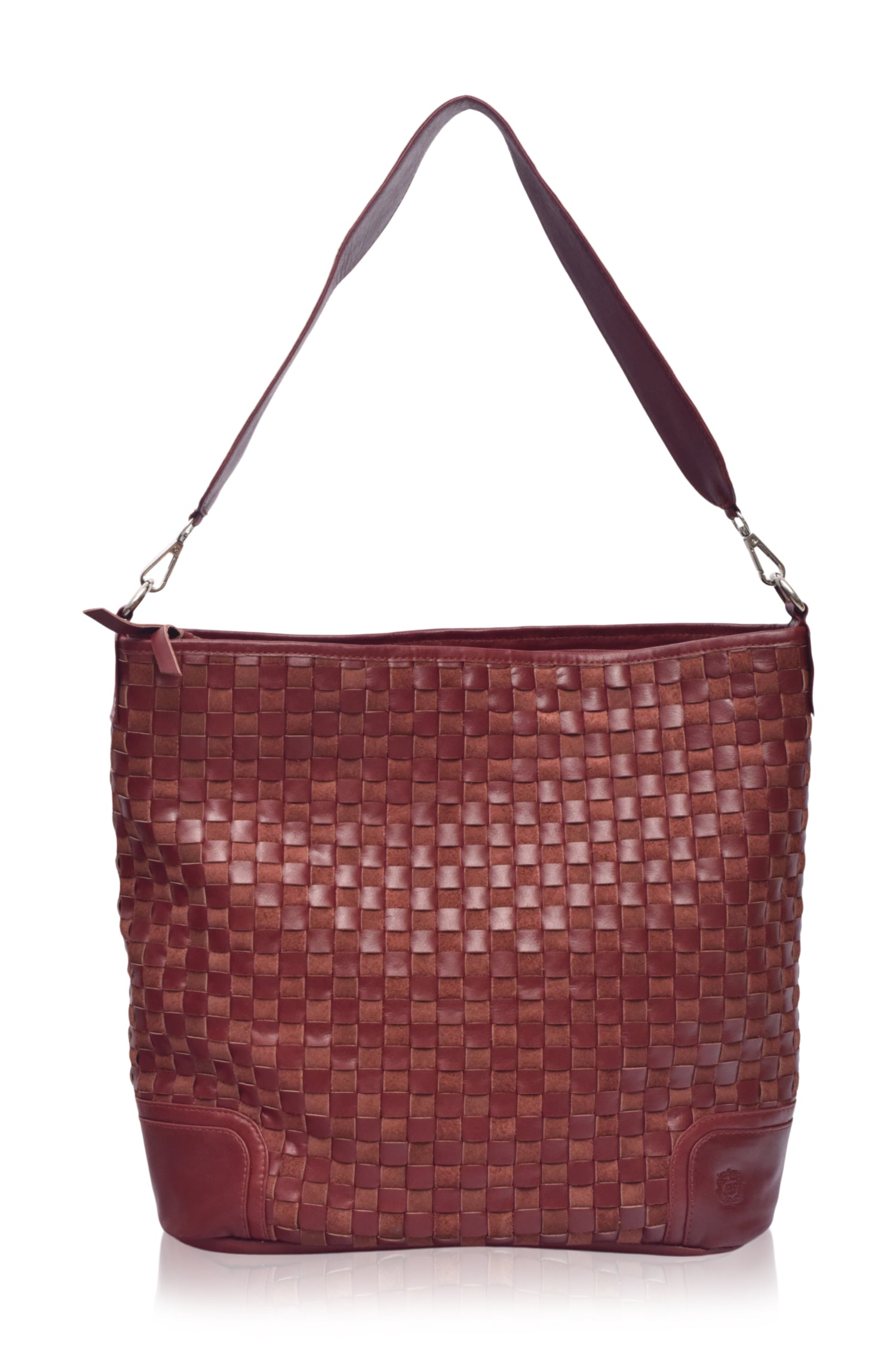 Soho Lane Woven Leather Shoulder Bag by Bali ELF