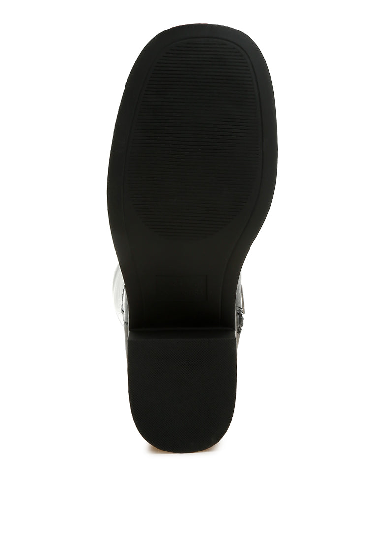 Block Heel Calf Boots by RAG