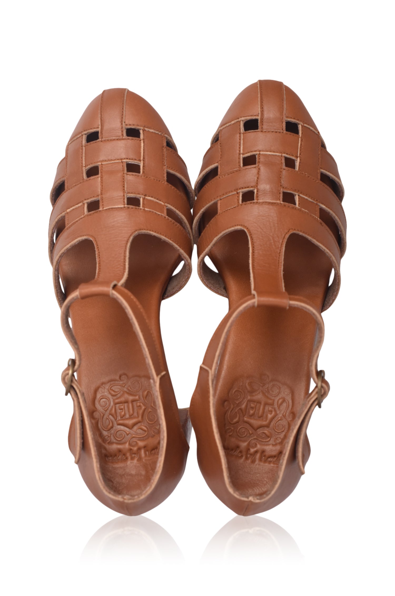 Sydney Woven Leather Heels by Bali ELF
