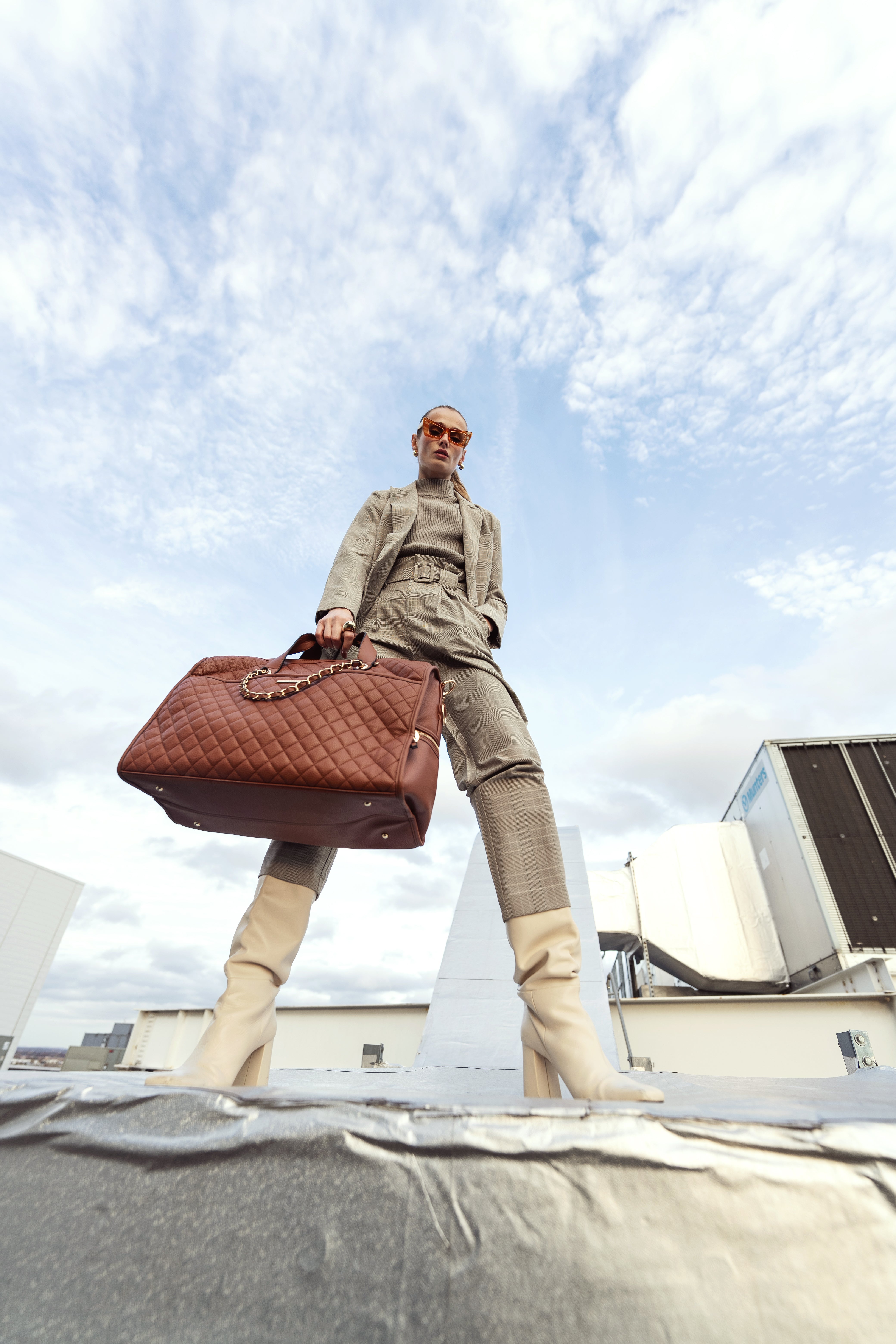 MKF Collection by Mia K. Women's Lexie Weekender Bag Vegan Leather, Travel Bag by MKF Collection by Mia K.