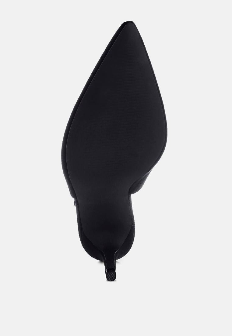 Theobs Soft Microfiber Pointed Toe Slingbacks