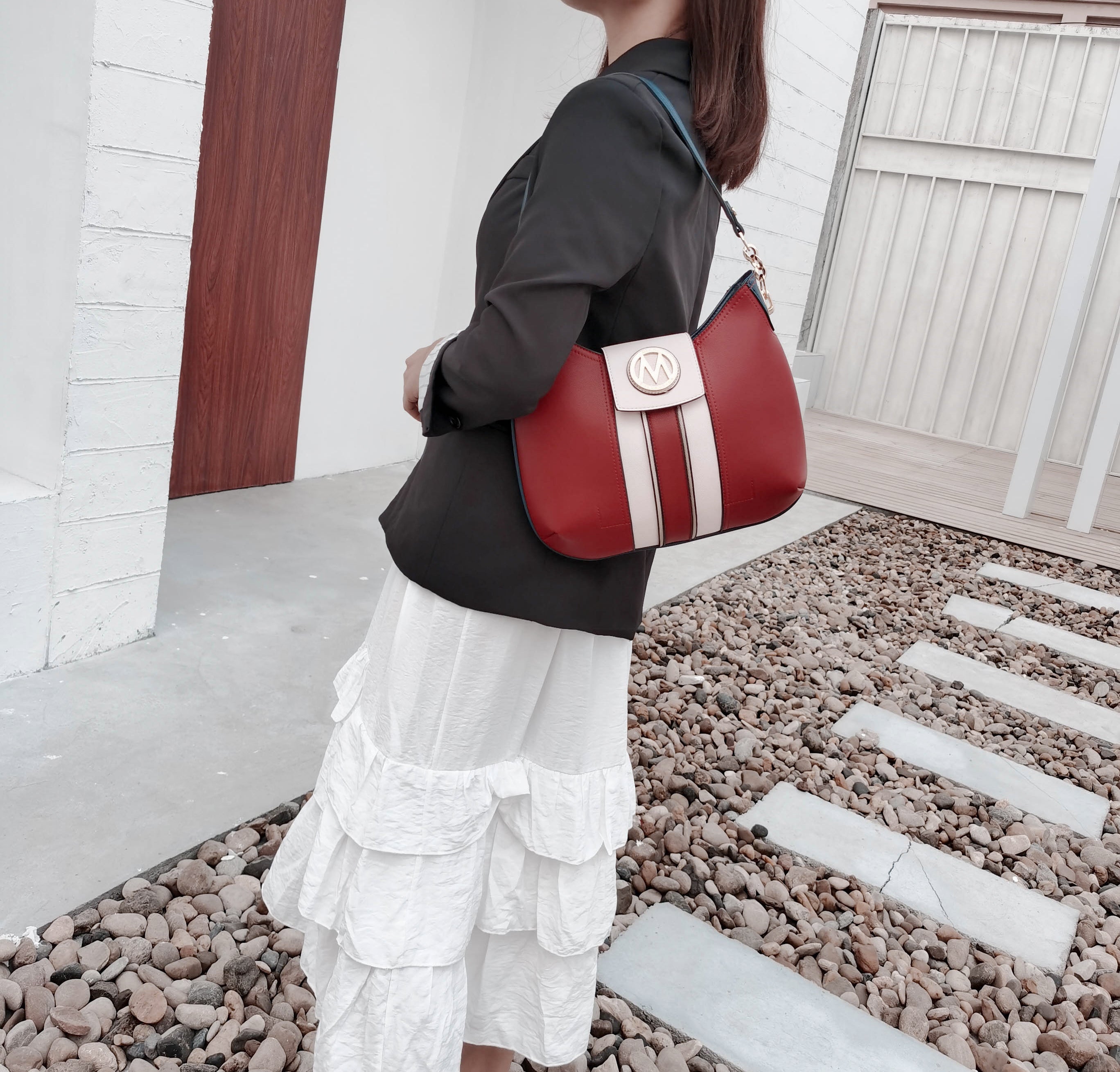 MKF Collection by Mia K. Women's Torri Hobo Bag and Set for Women Vegan Leather One size by MKF Collection by Mia K.