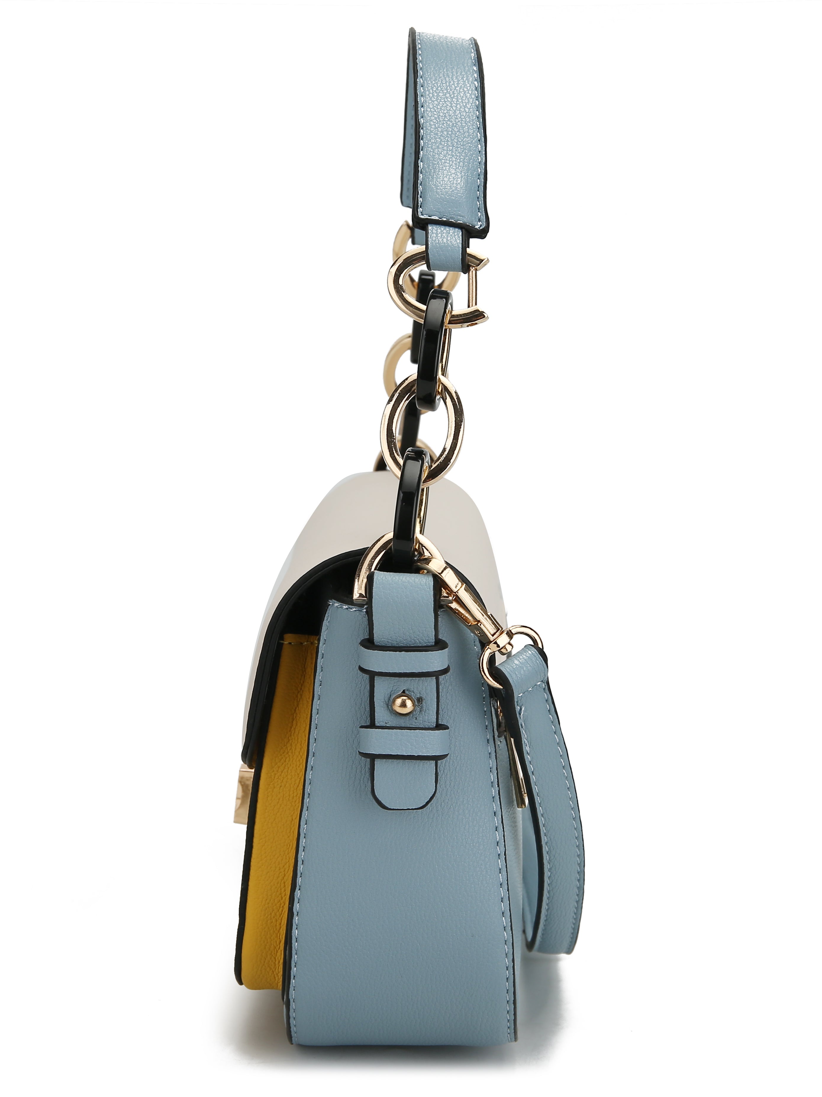 MKF Collection by Mia K. Women's Fantasia Shouder Bag for Women PU Leather Pocketbook Handbag Medium Side Messenger Purse by MKF Collection by Mia K.