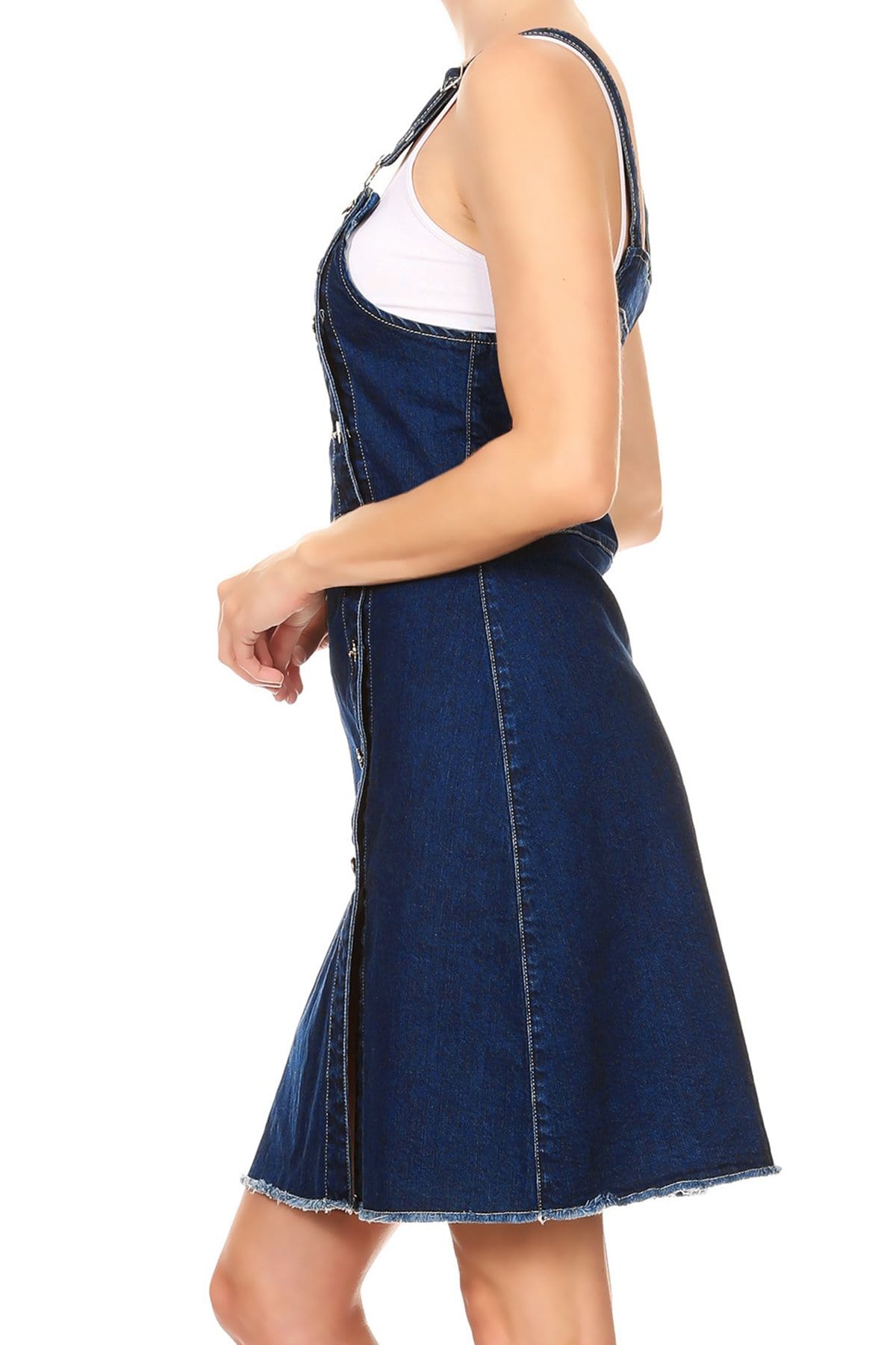 Adjustable Strap Overall Dress by Anna-Kaci