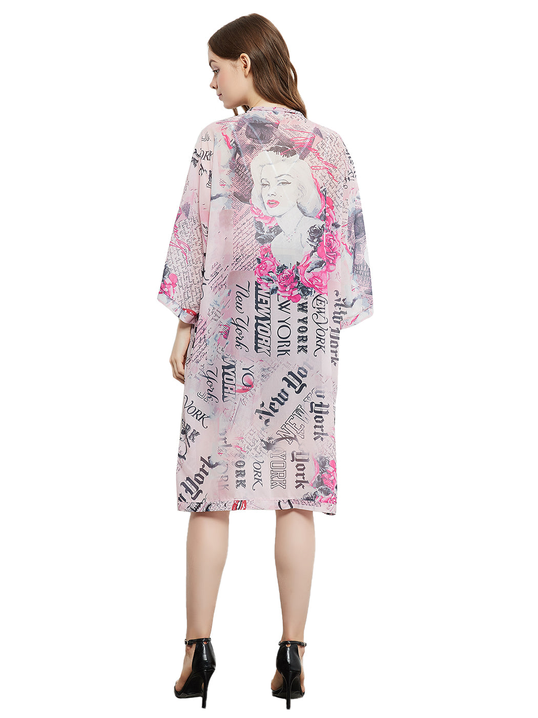 Women Marilyn Monroe Shirts Cardigan Long Open Stuff Kimonos by Anna-Kaci