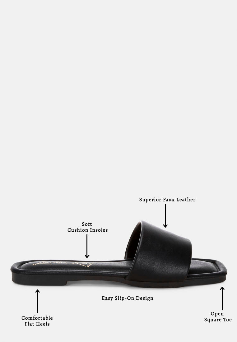 Zaltana Open Square Toe Flats